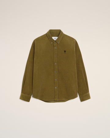 Green Cotton Button Down Ami De Coeur Shirt