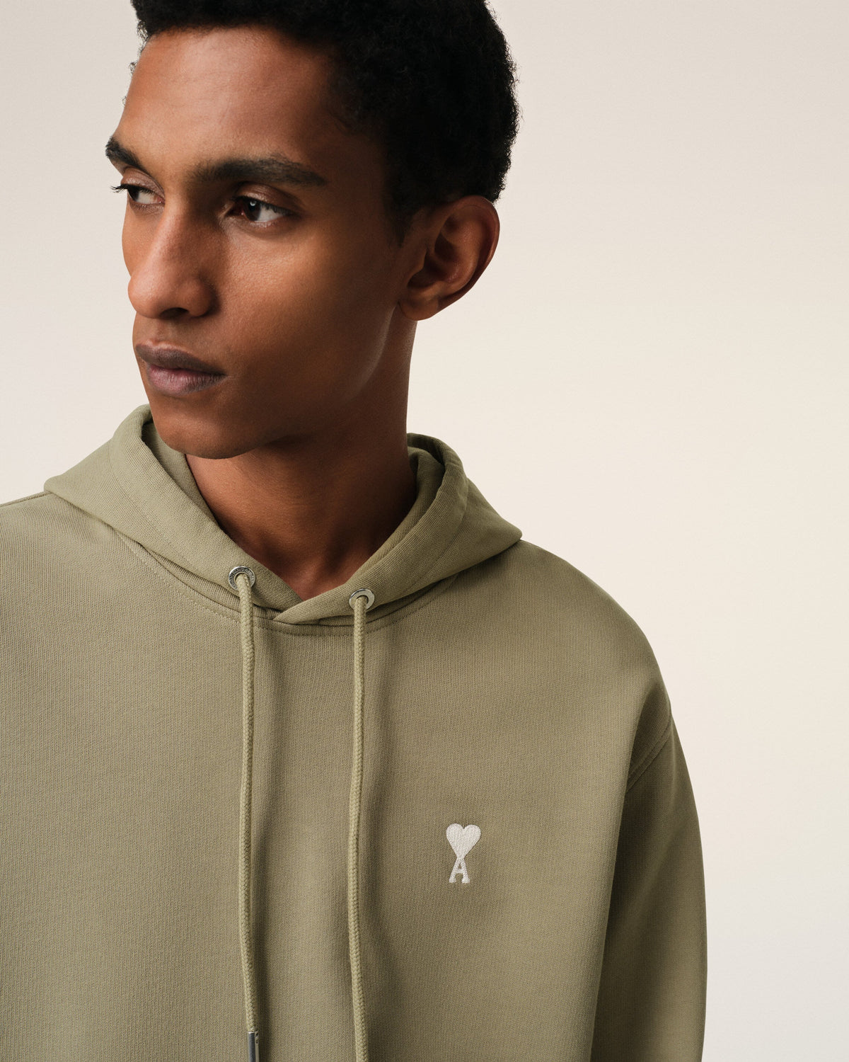 Green Cotton Ami de Coeur Hoodie
