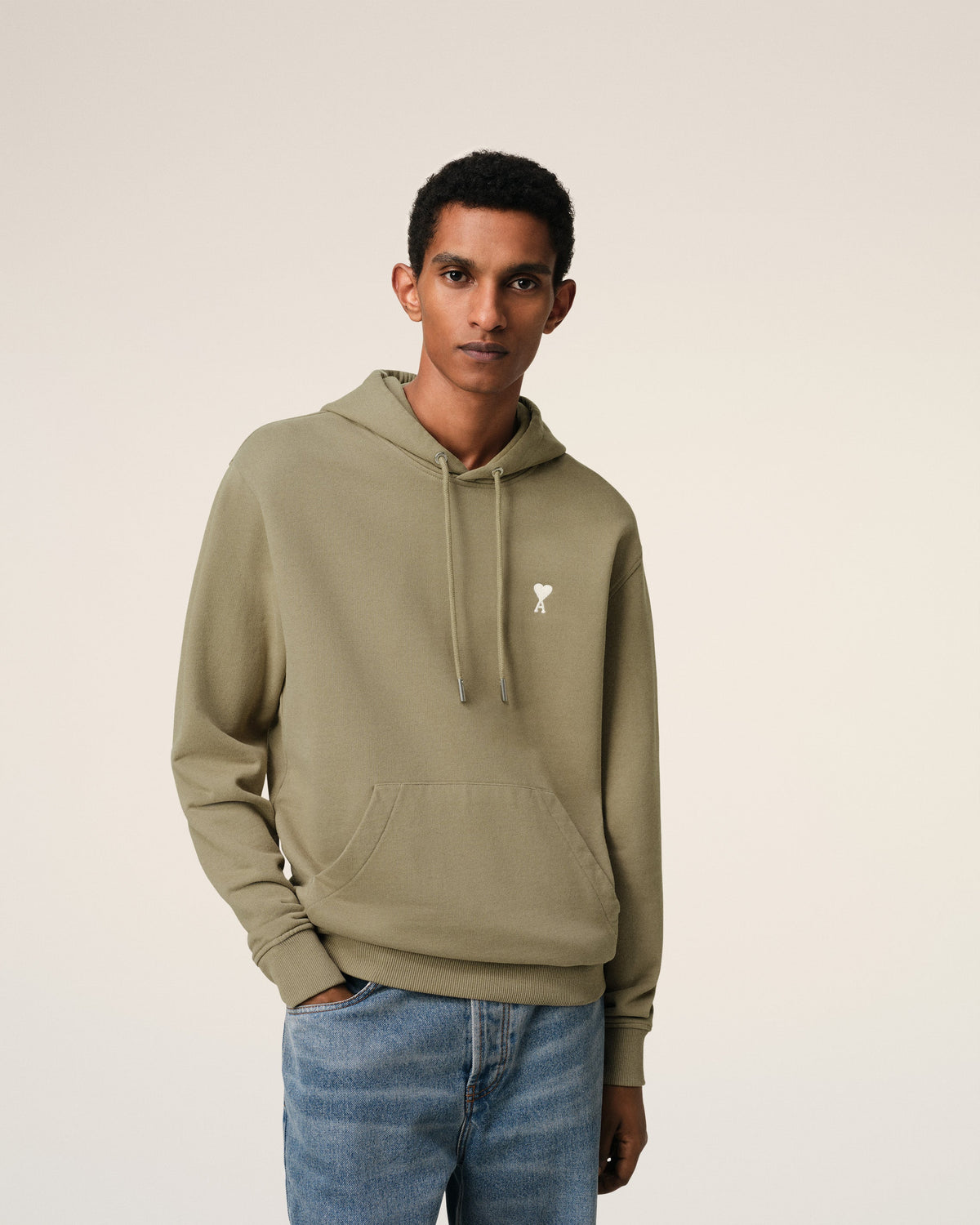 Green Cotton Ami de Coeur Hoodie