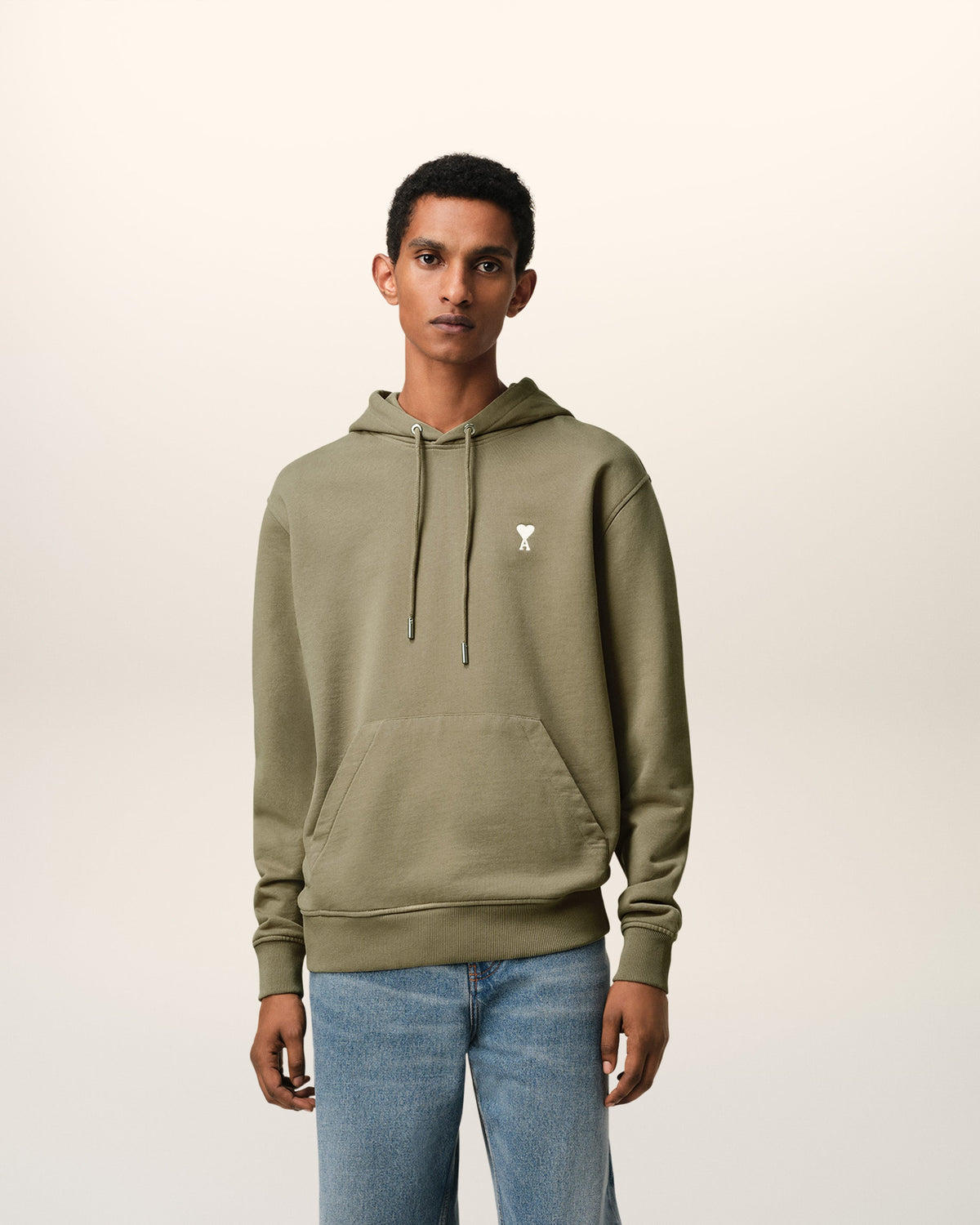 Green Cotton Ami de Coeur Hoodie