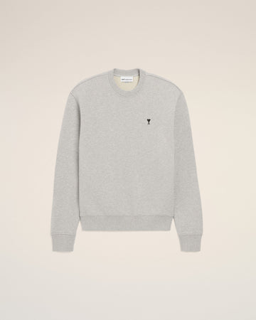 Grey Cotton Contrasted Ami De Coeur Sweatshirt