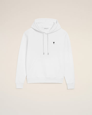 White Cotton Ami De Coeur Hoodie