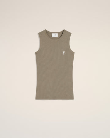 Green Cotton Rib Ami de Coeur Tanktop