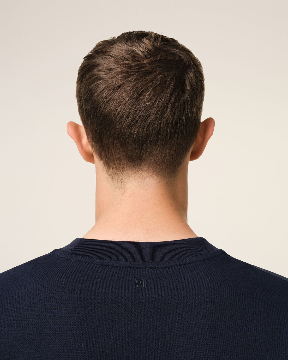 Navy Cotton Ami de Coeur Patch T-Shirt