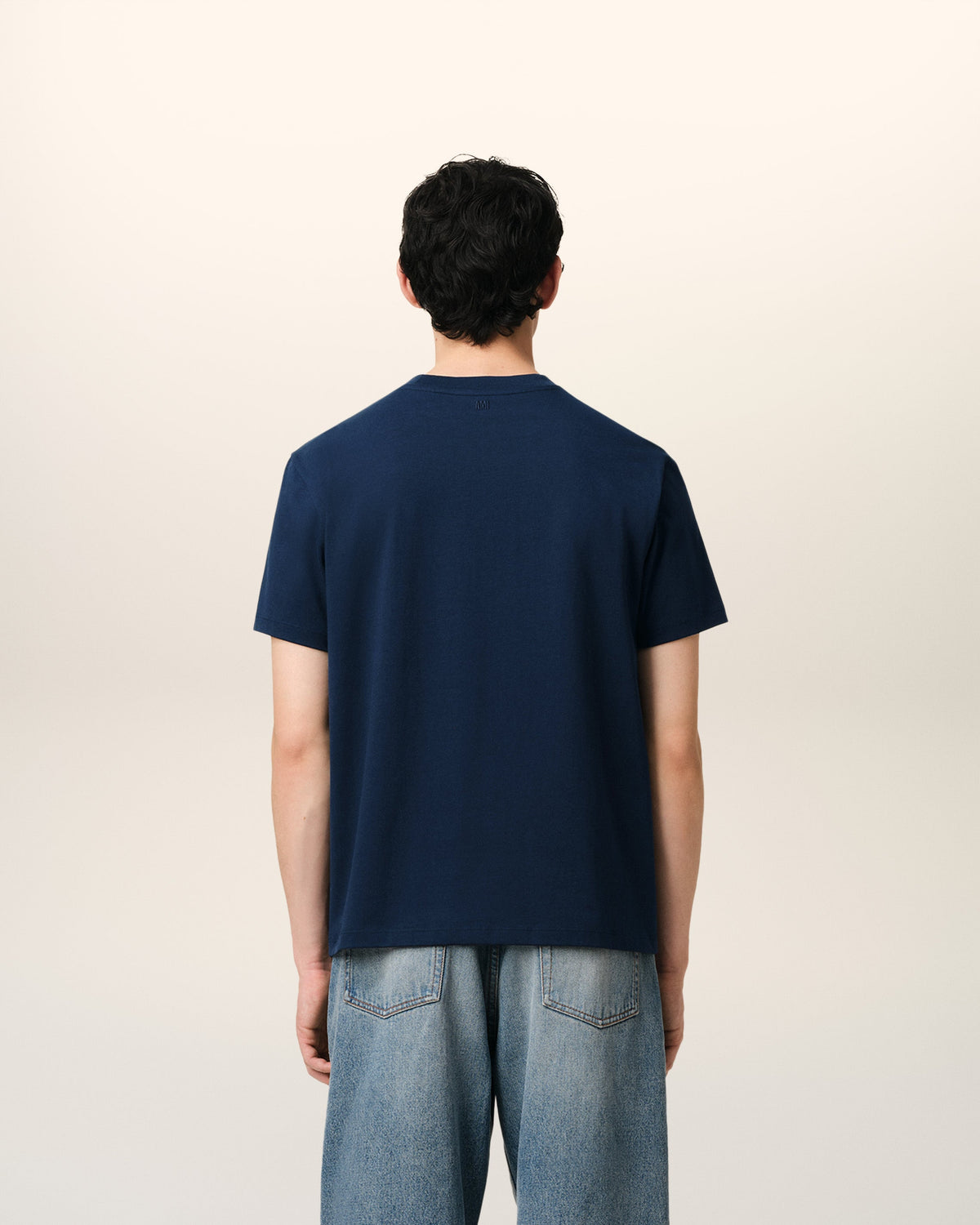 Navy Cotton Ami de Coeur T-Shirt