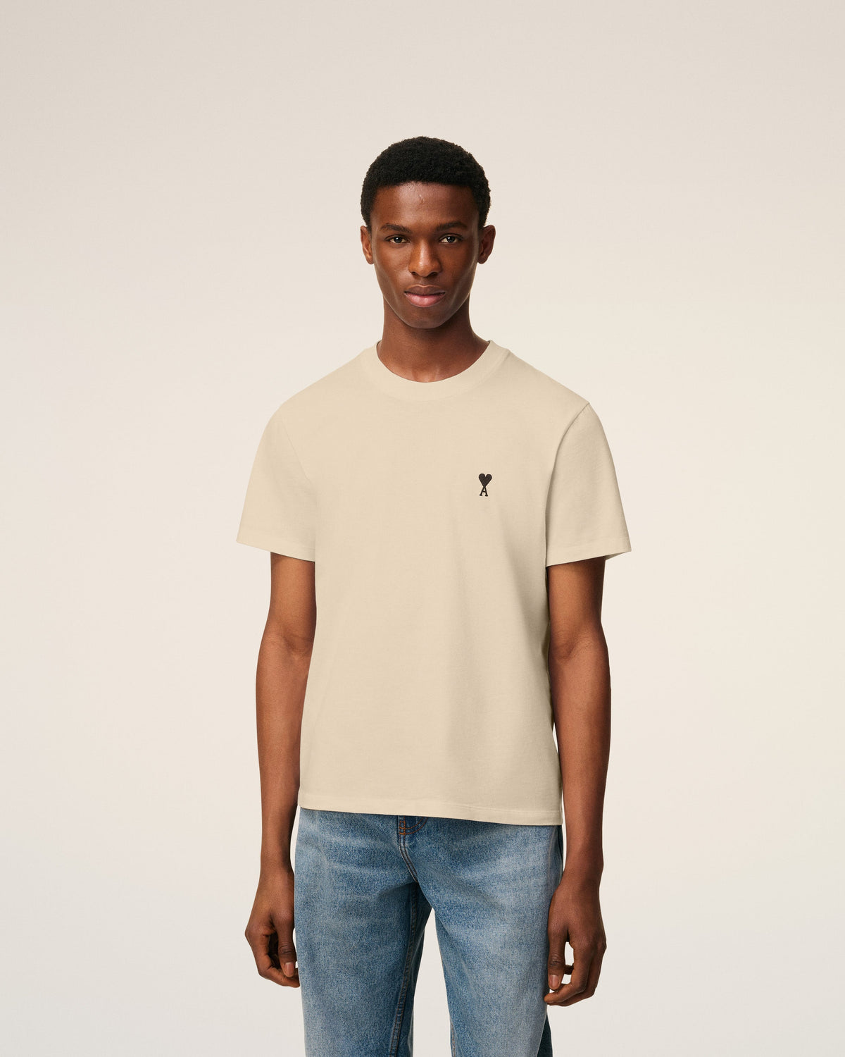Beige Cotton Ami De Coeur T-shirt