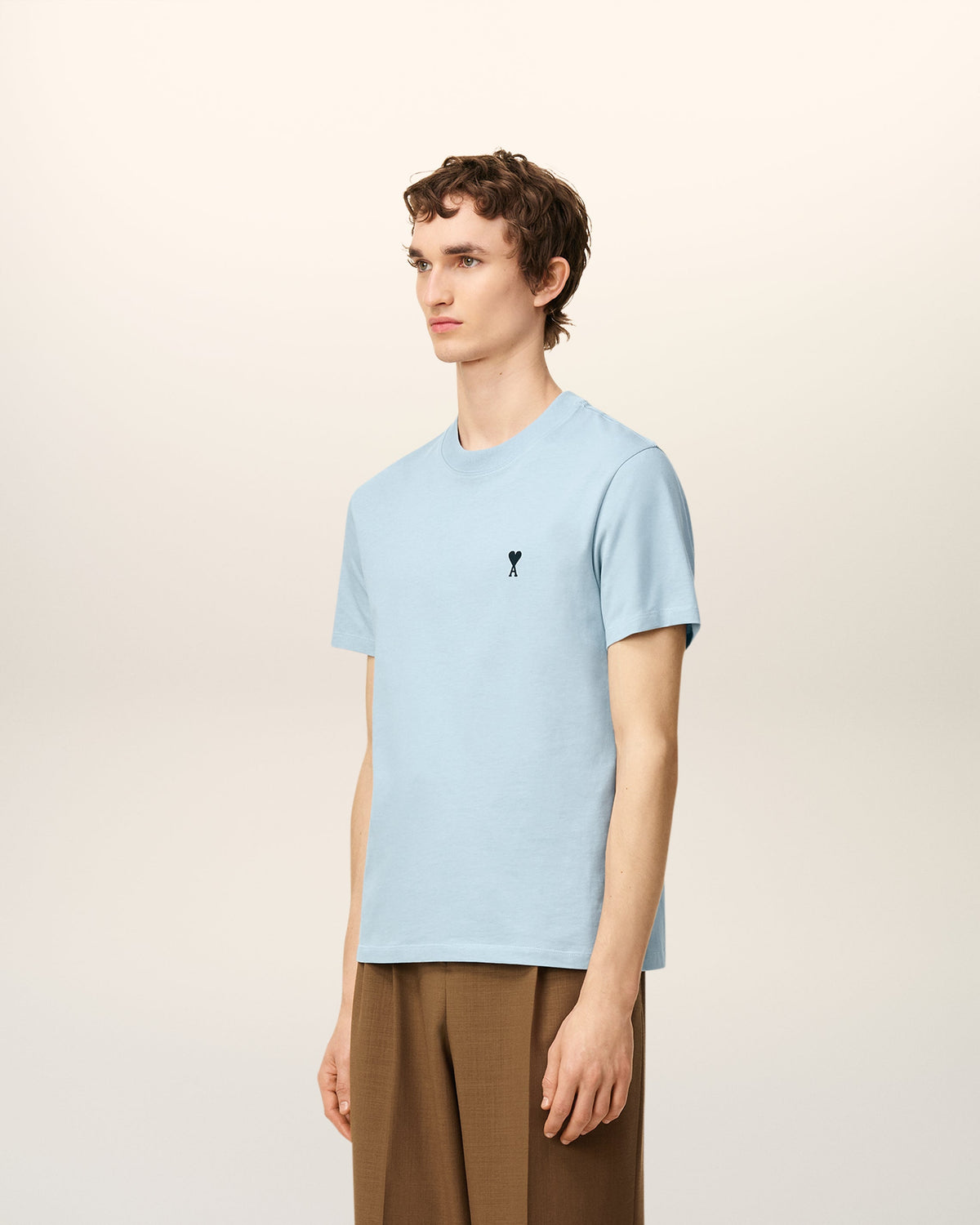Blue Cotton Ami De Coeur T-shirt