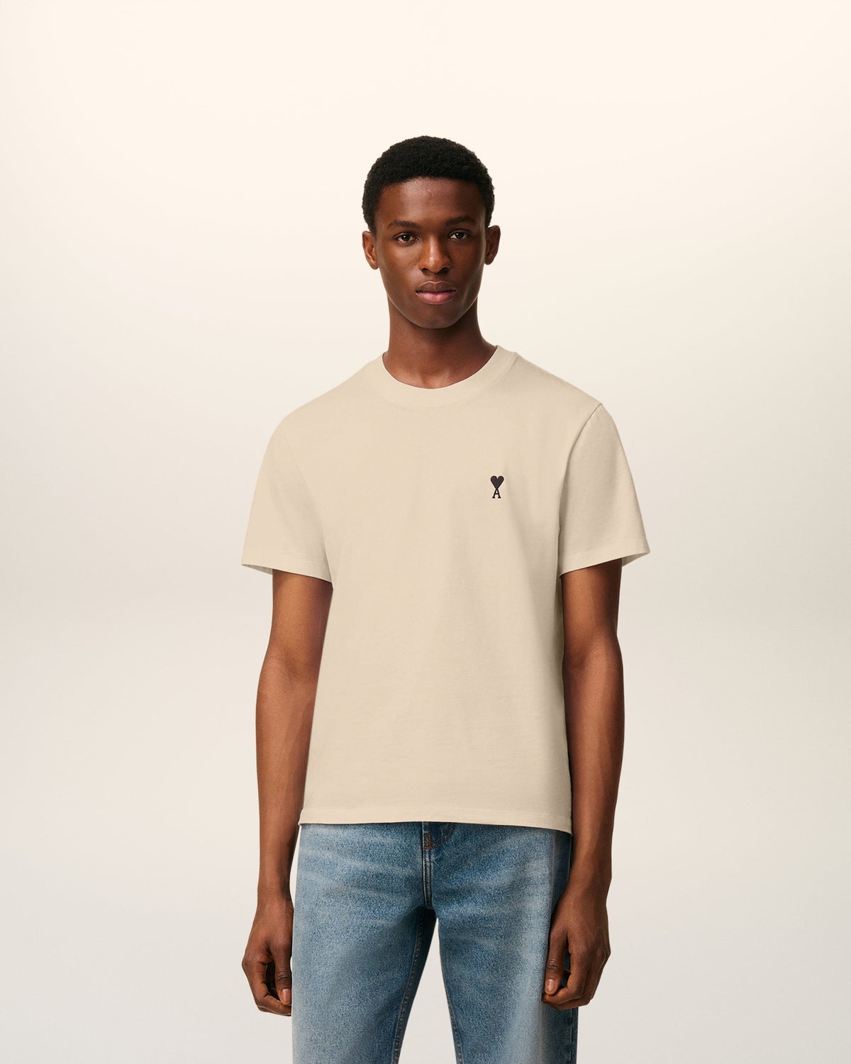 Beige Cotton Ami De Coeur T-shirt