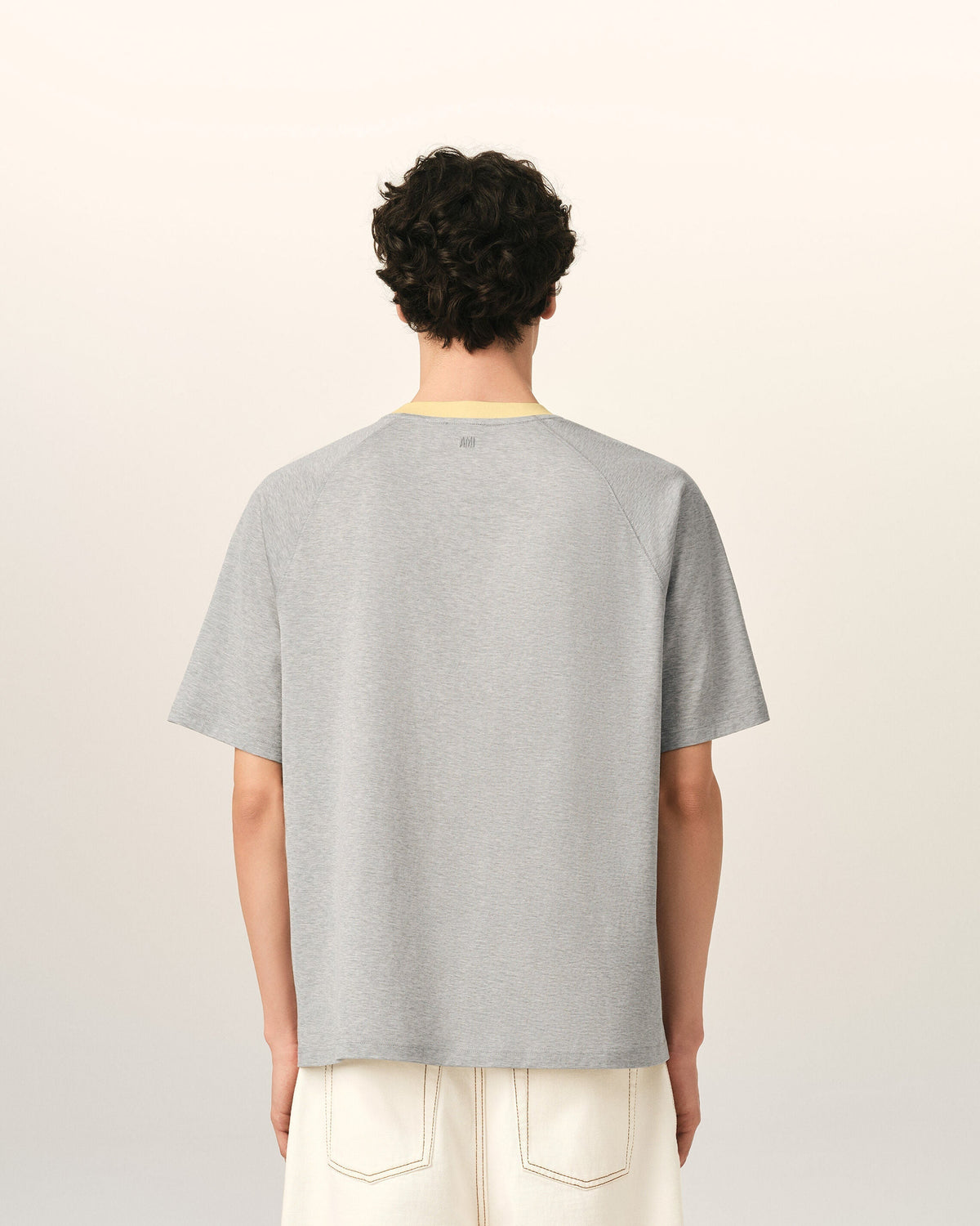 Grey Cotton Ami De Coeur T-Shirt