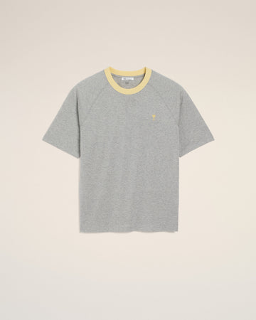 Grey Cotton Ami De Coeur T-Shirt
