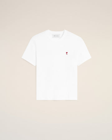 White cotton t-shirt with Ami de Coeur arrow
