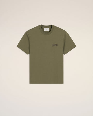 Green Cotton Ami Patch T-Shirt