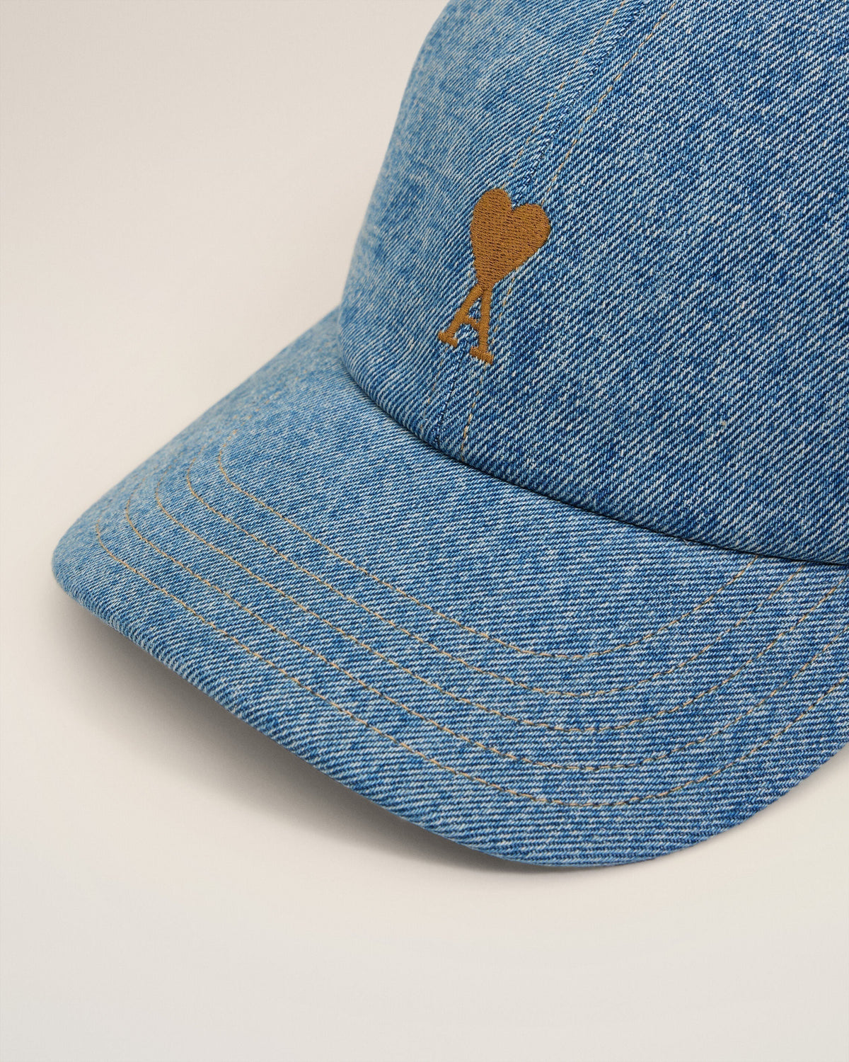 Blue Cotton Ami De Coeur Embroidery Cap