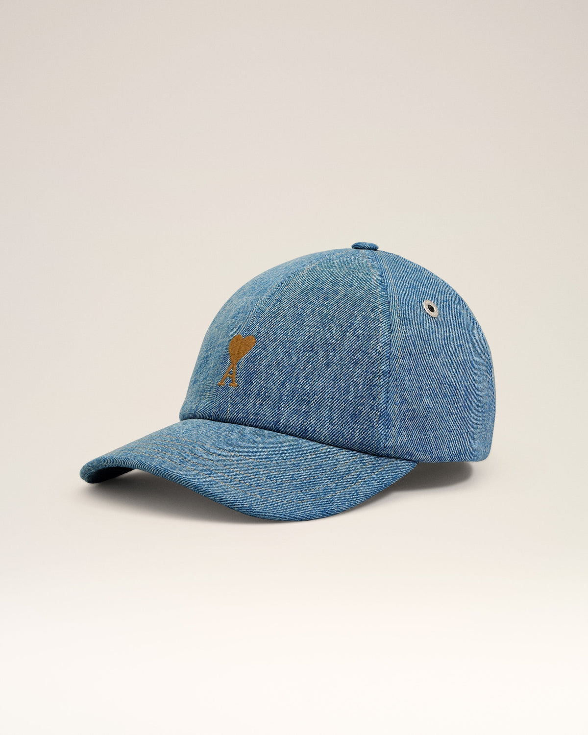 Blue Cotton Ami De Coeur Embroidery Cap