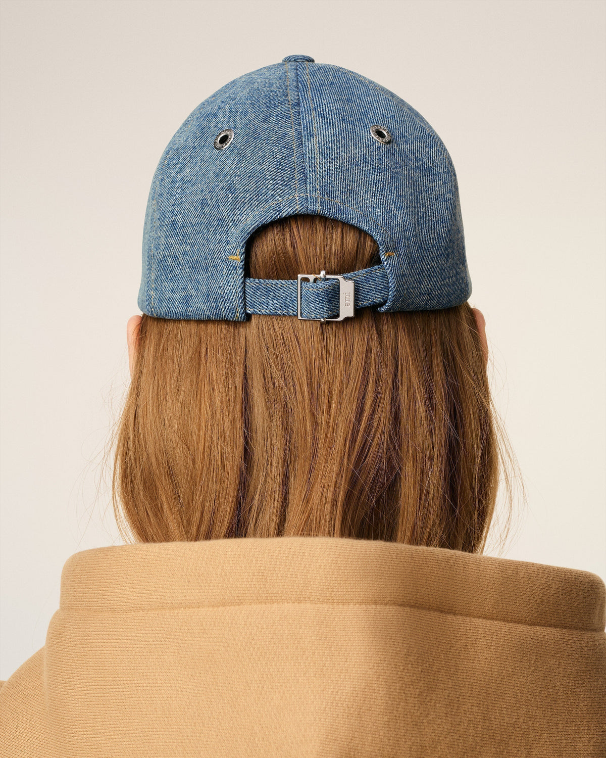 Blue Cotton Ami De Coeur Embroidery Cap