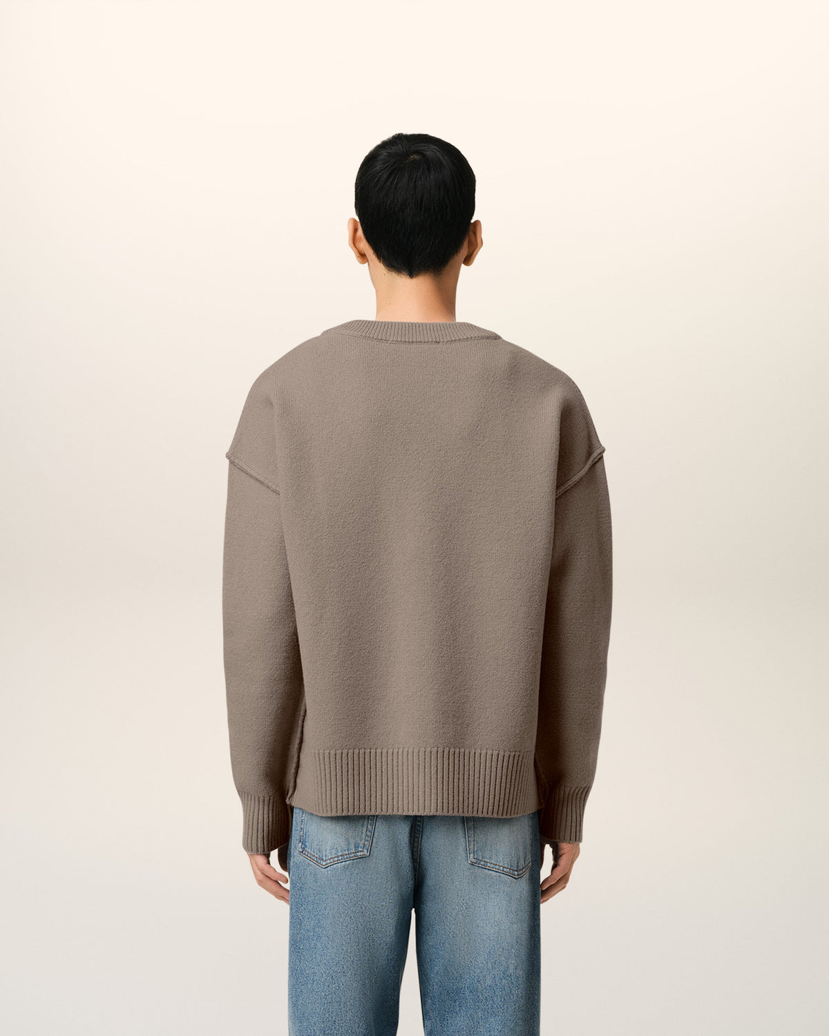 Taupe Wool Ami de Coeur Cardigan