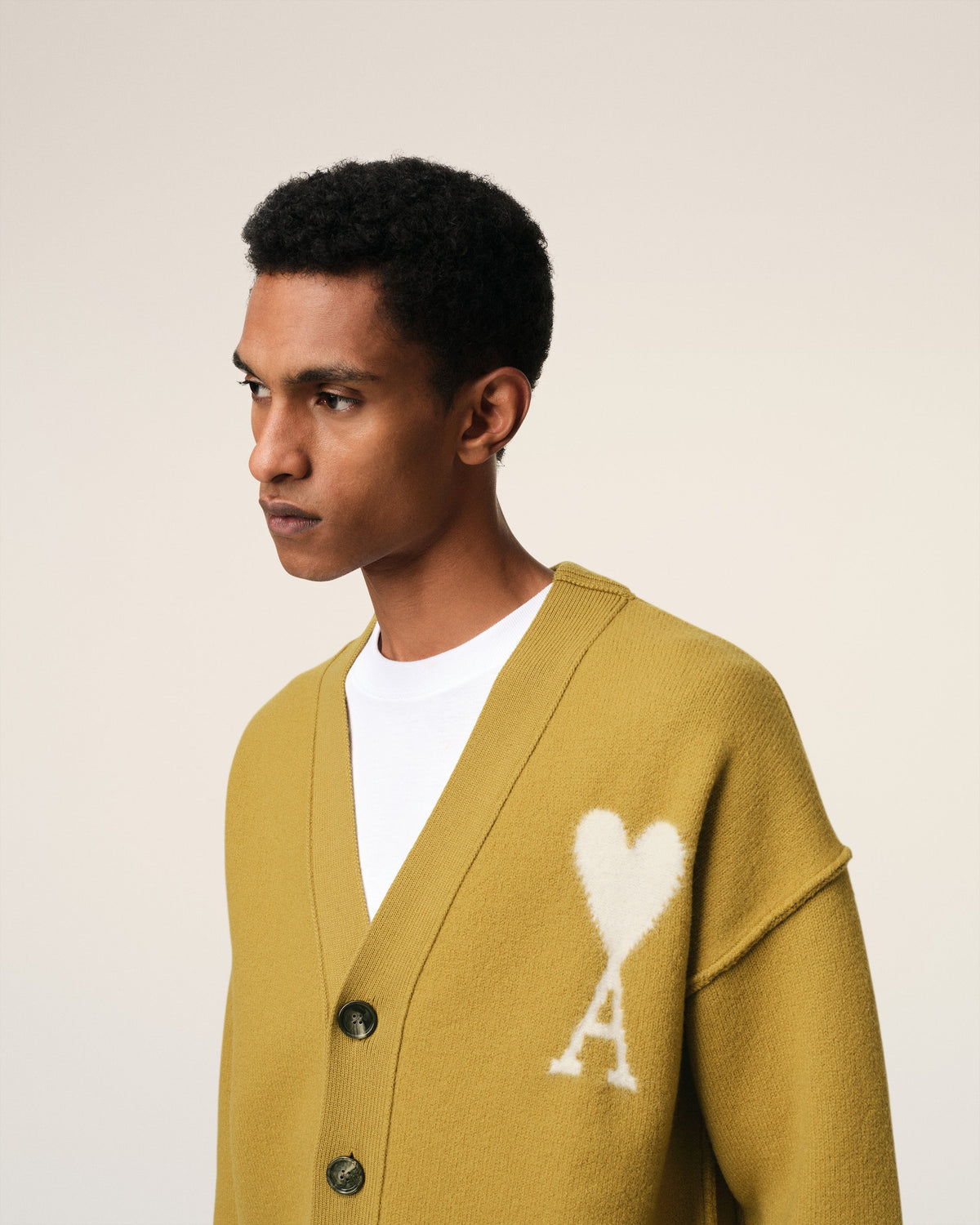 Mustard Wool Ami de Coeur Cardigan