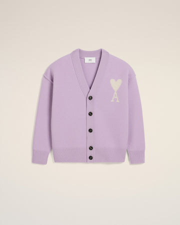 Purple Wool Ami de Coeur Cardigan