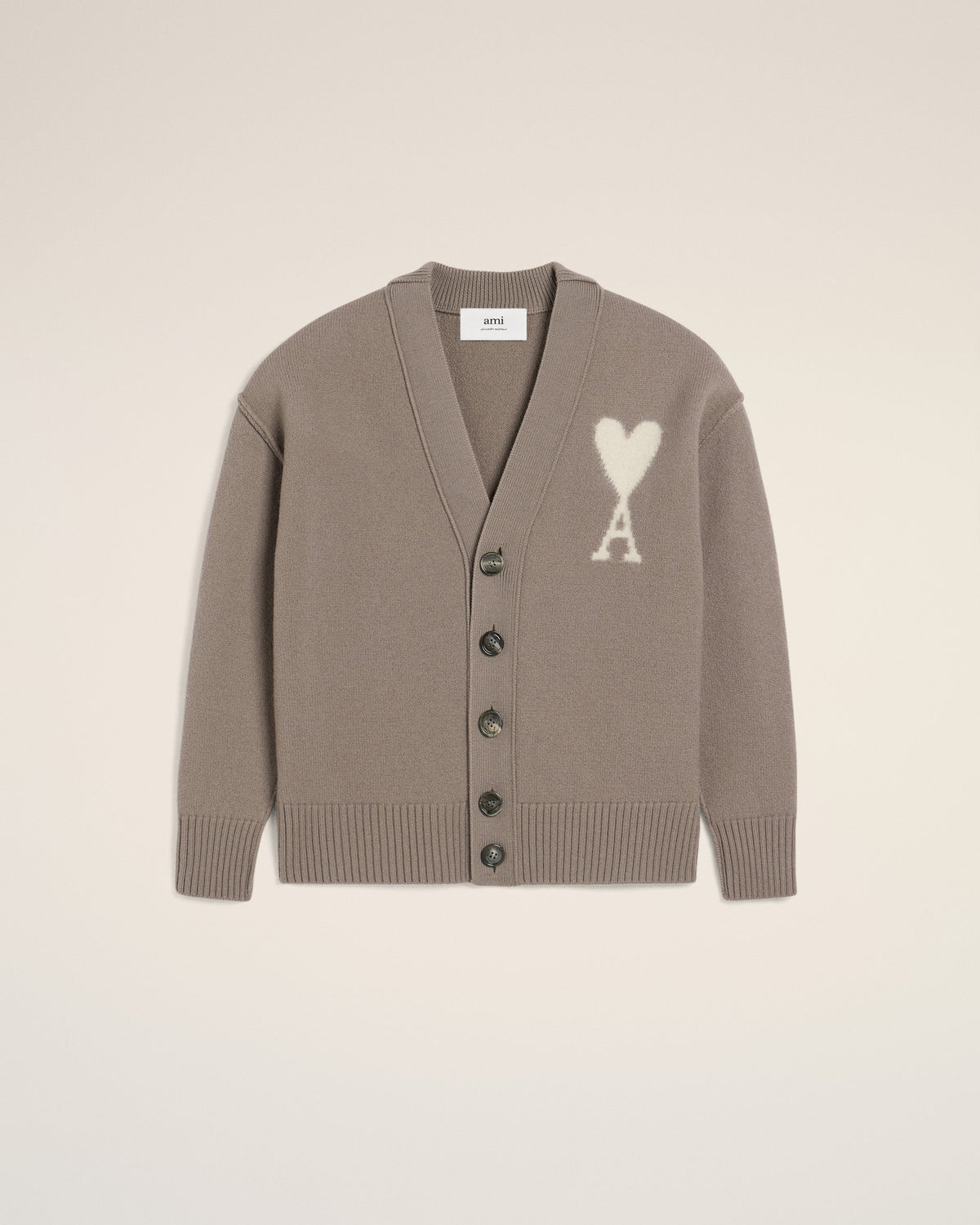 Taupe Wool Ami de Coeur Cardigan