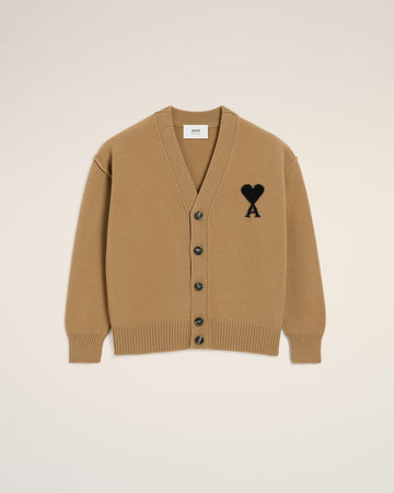 Brown Wool Ami De Coeur Cardigan