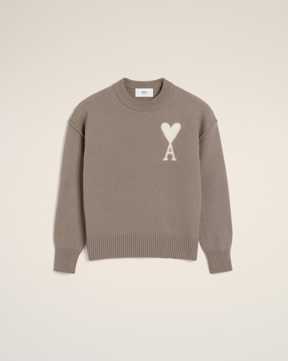 Taupe Wool Ami de Coeur Sweater