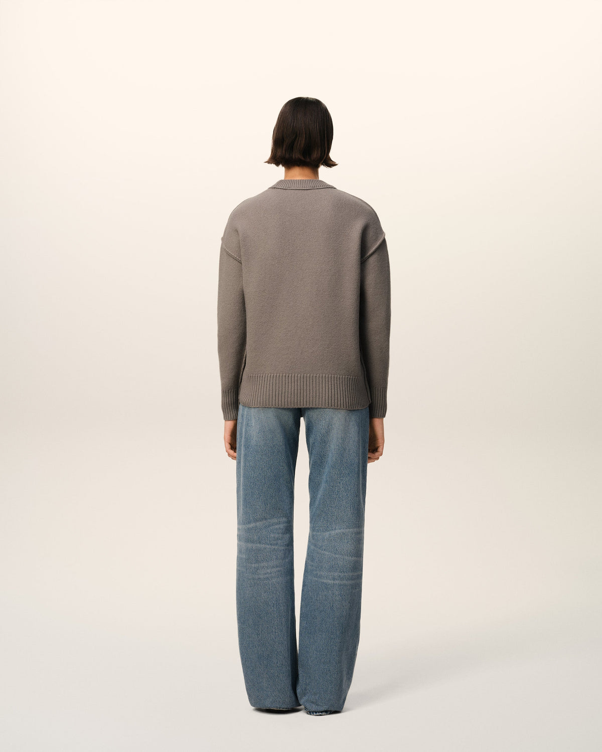 Taupe Wool Ami de Coeur Sweater