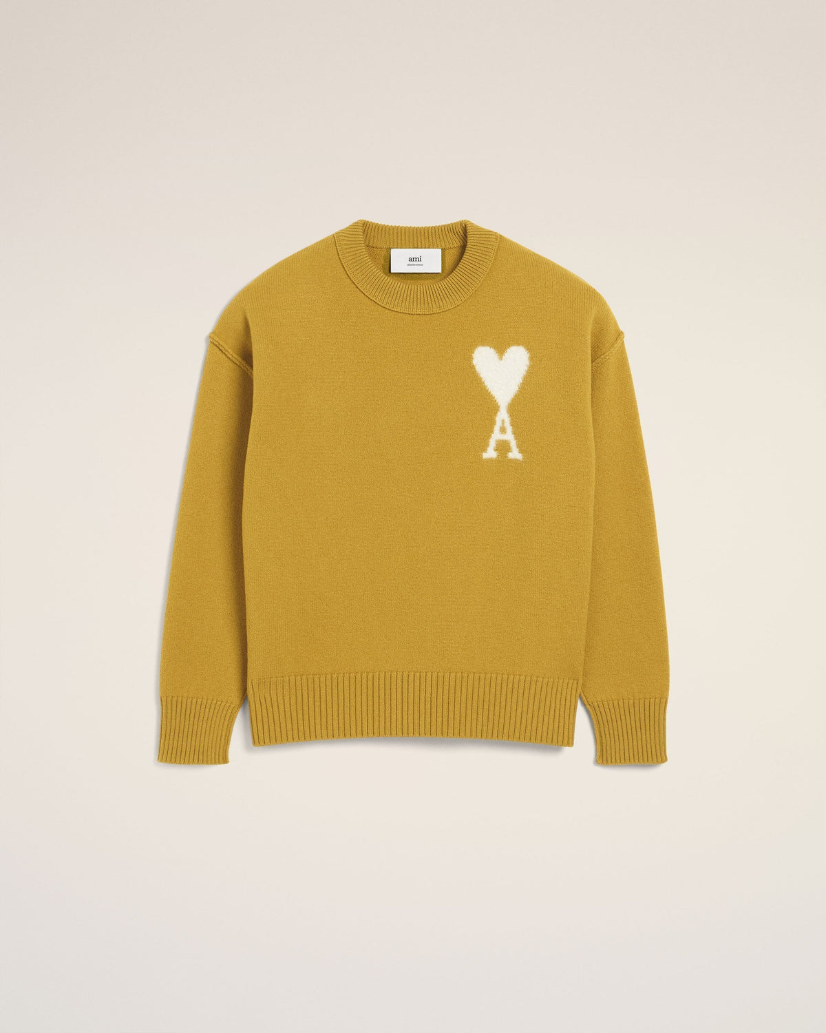 Mustard Wool Ami de Coeur Sweater