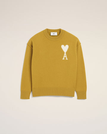 Mustard Wool Ami de Coeur Sweater