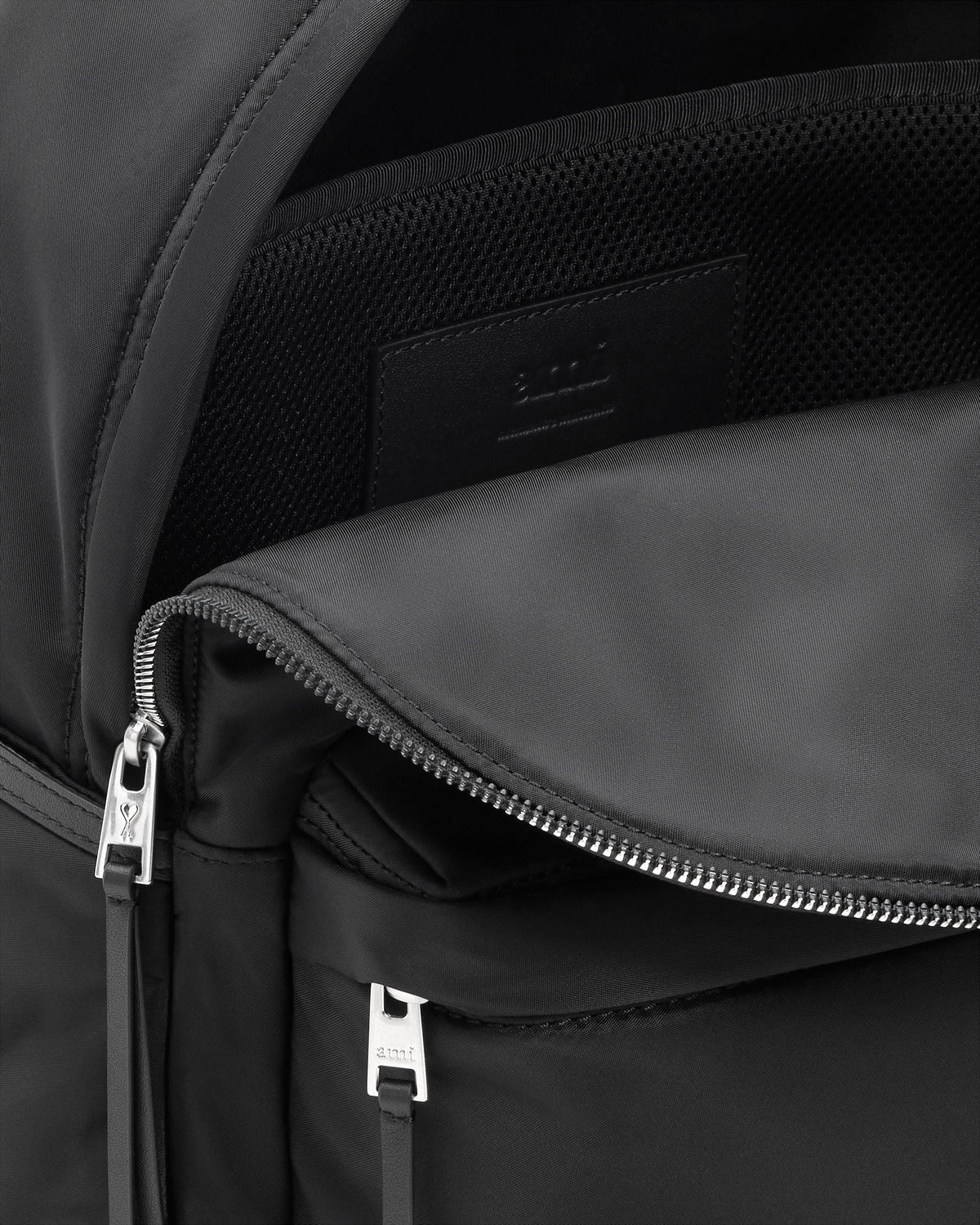 Black Nylon Canvas Marcel Backpack