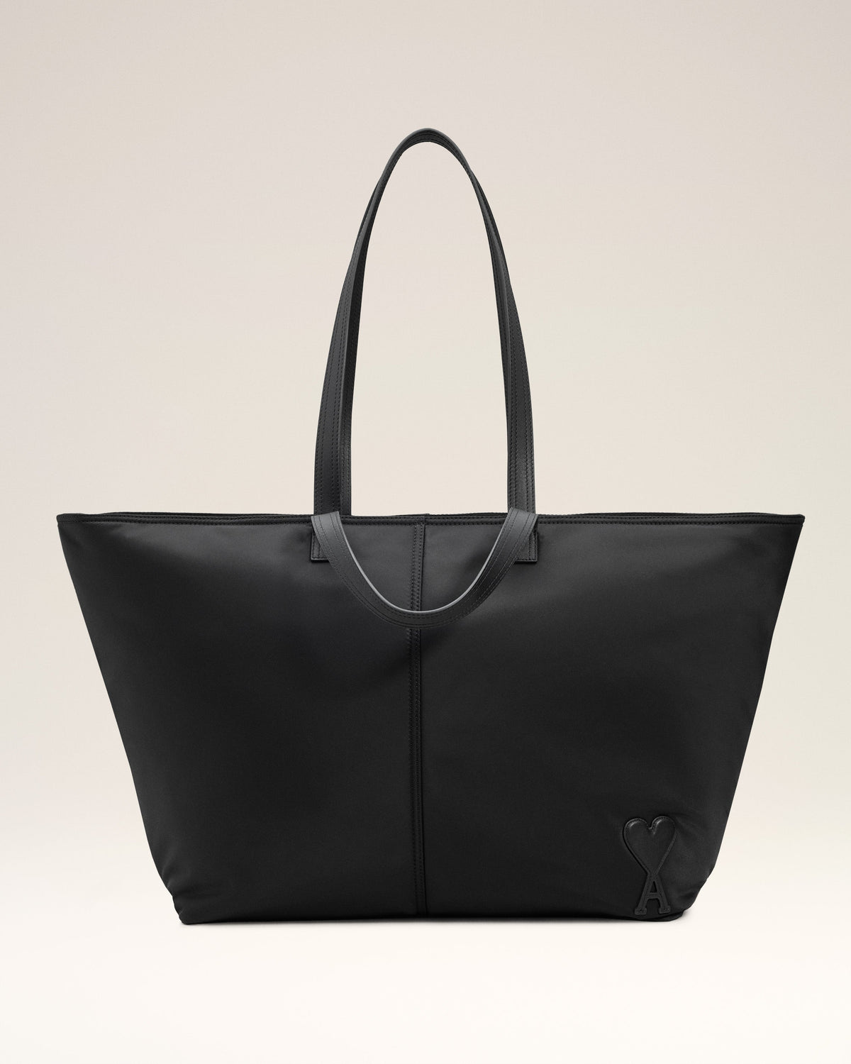 Black Nylon Canvas Marcel Shopping Bag