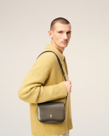 Grey Glazed Leather Paris Paris Bag