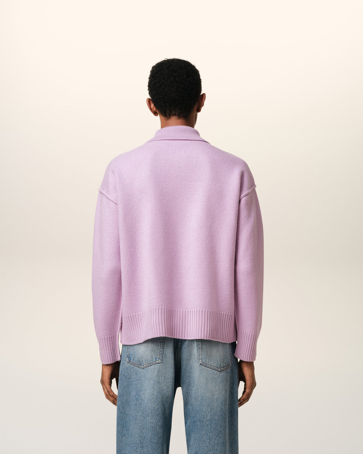 Purple Wool Ami de Coeur Polo