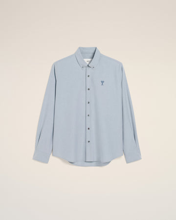 Blue Cotton Button-Down Ami de Cœur Shirt