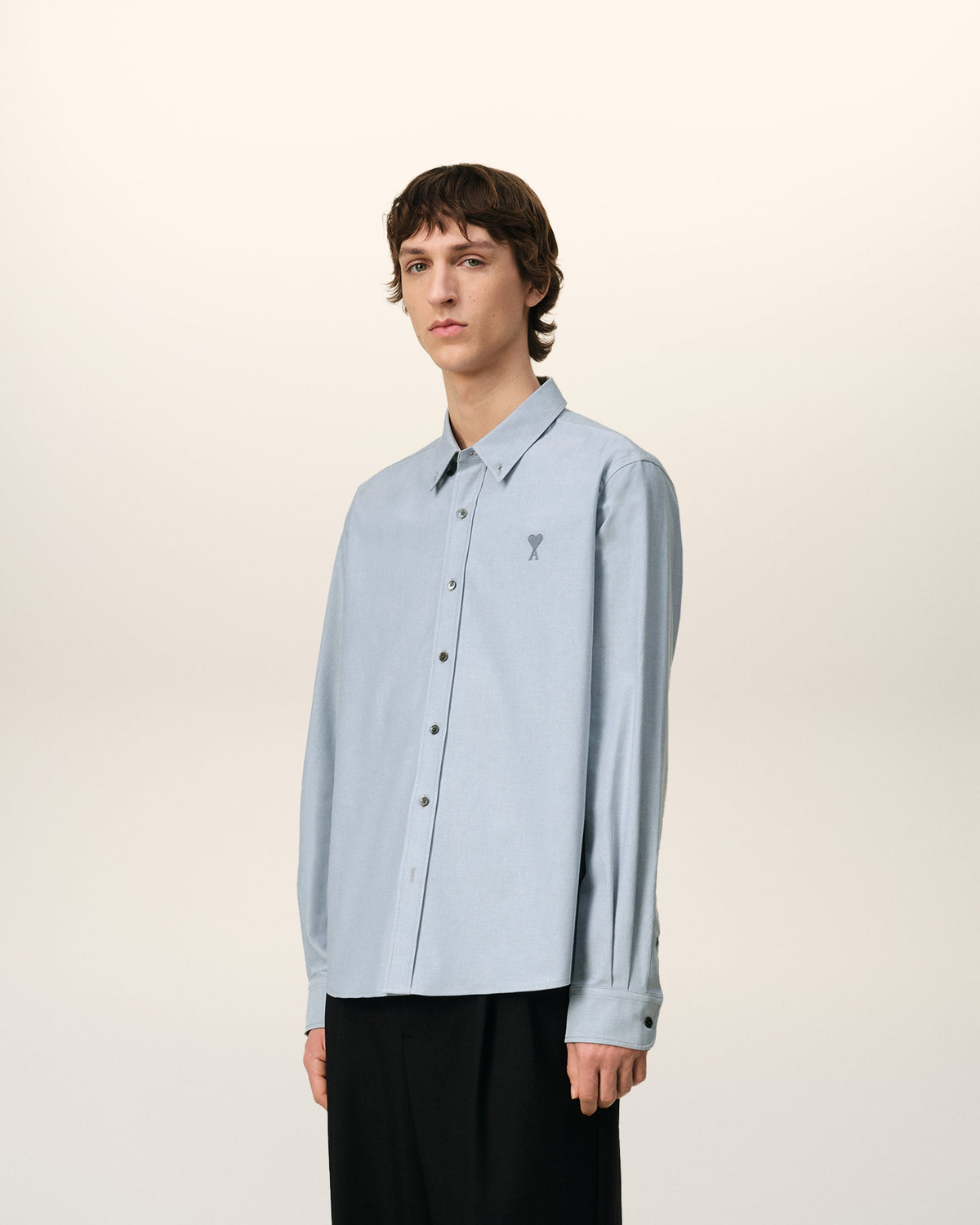 Blue Cotton Button-Down Ami de Cœur Shirt