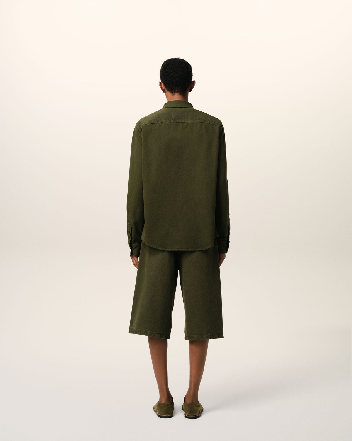 Green Cotton Button-Down Ami de Coeur Shirt