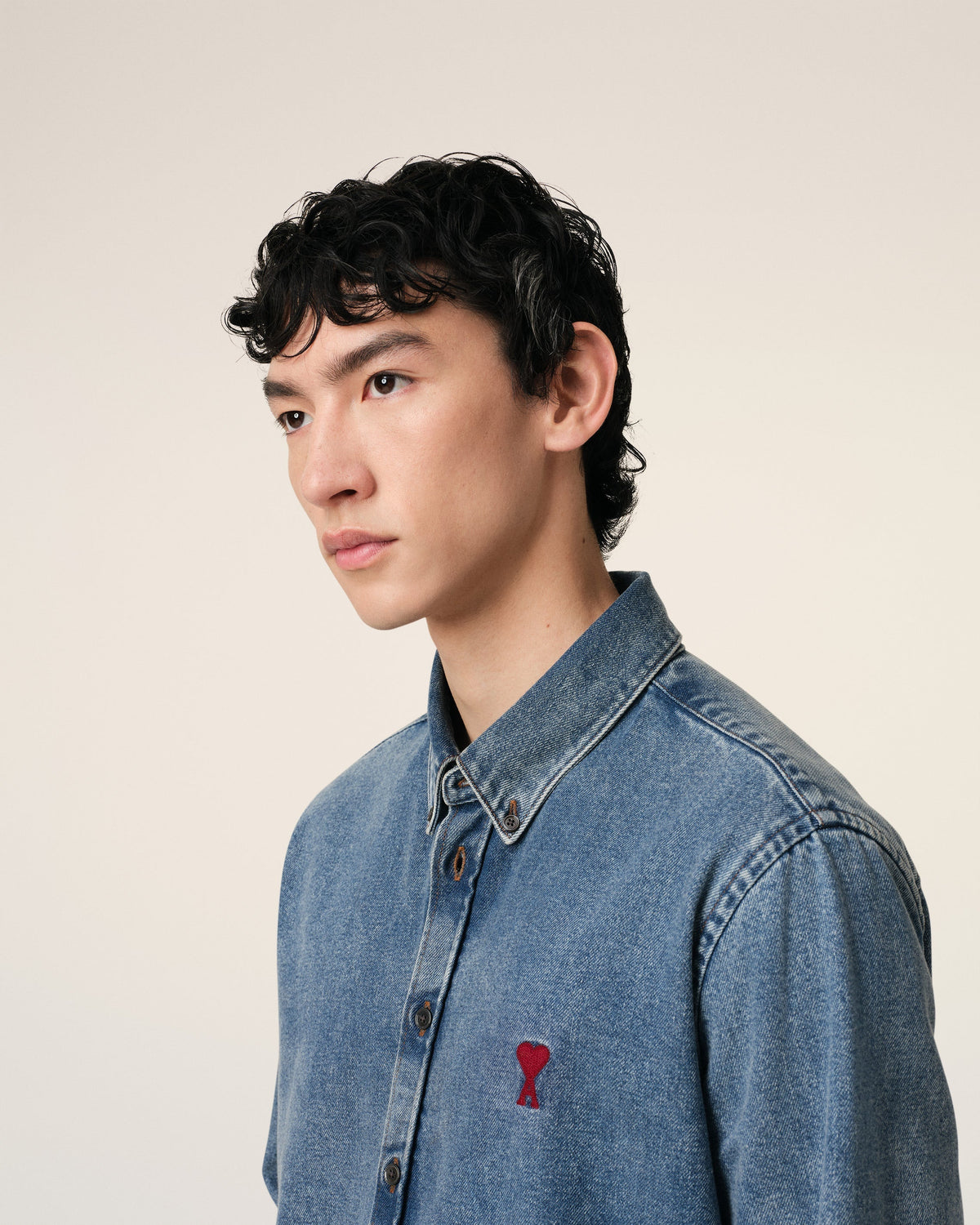 Blue Denim Button-Down Ami de Coeur Shirt