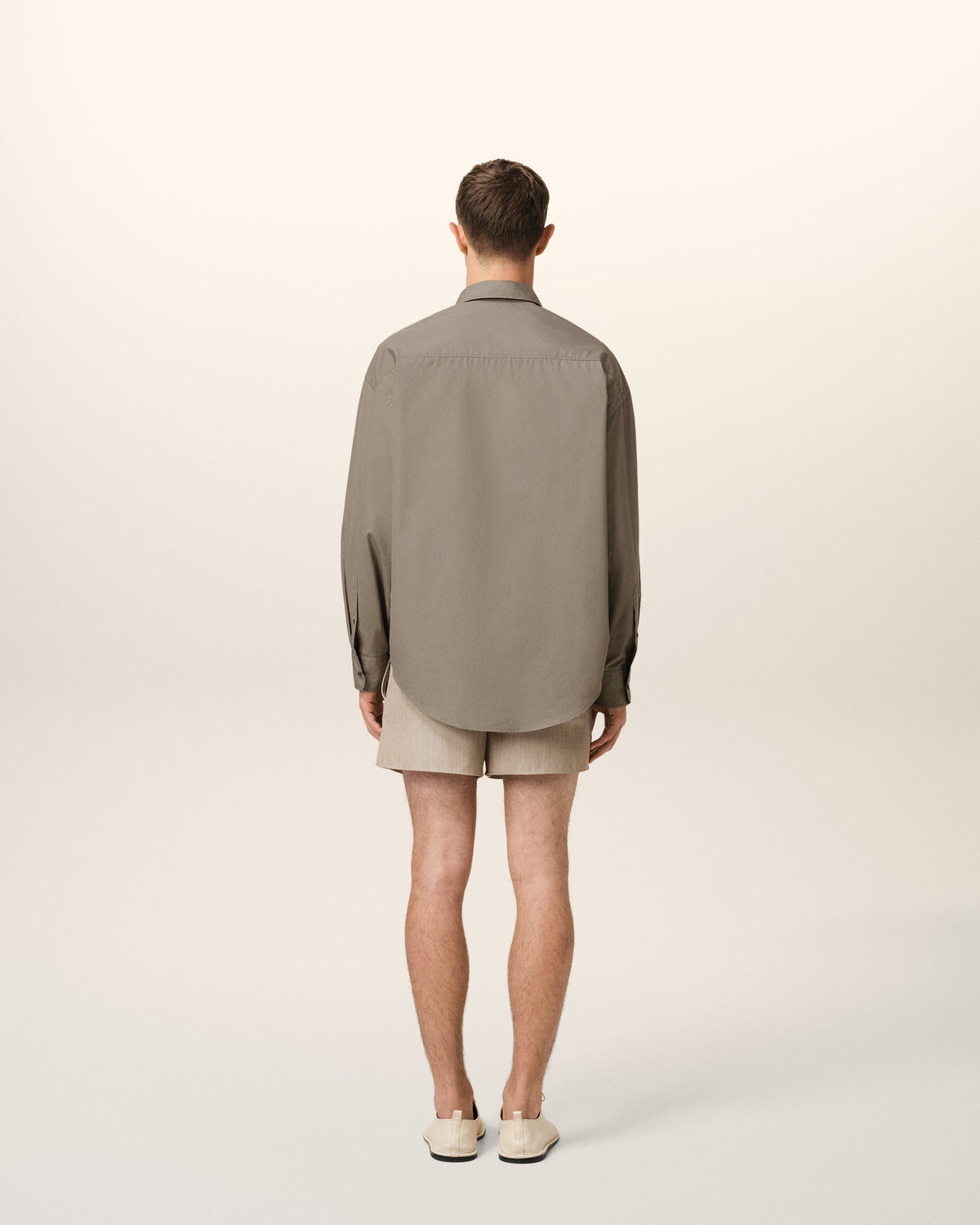 Beige Cotton Ami de Coeur Boxy Shirt