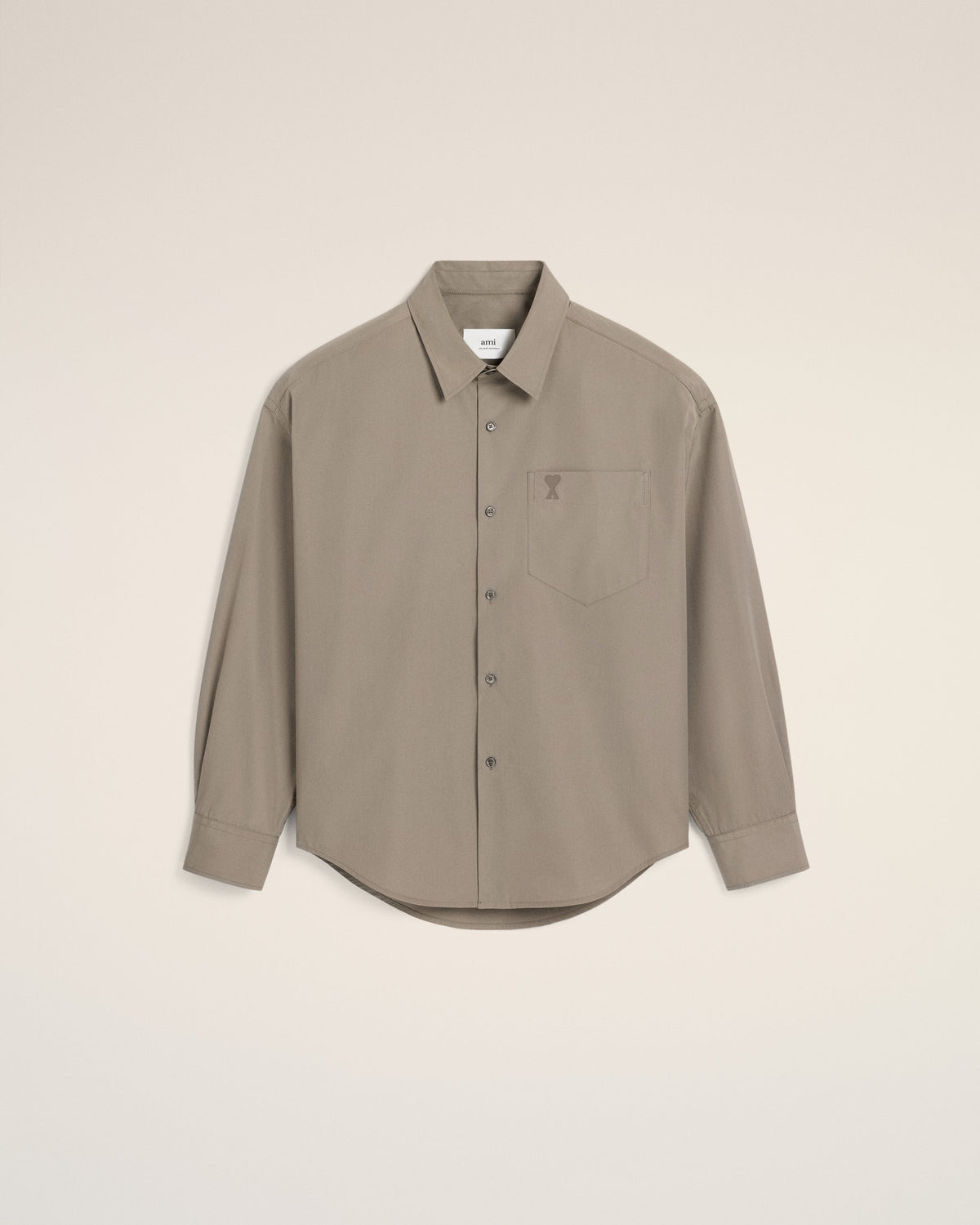 Beige Cotton Ami de Coeur Boxy Shirt