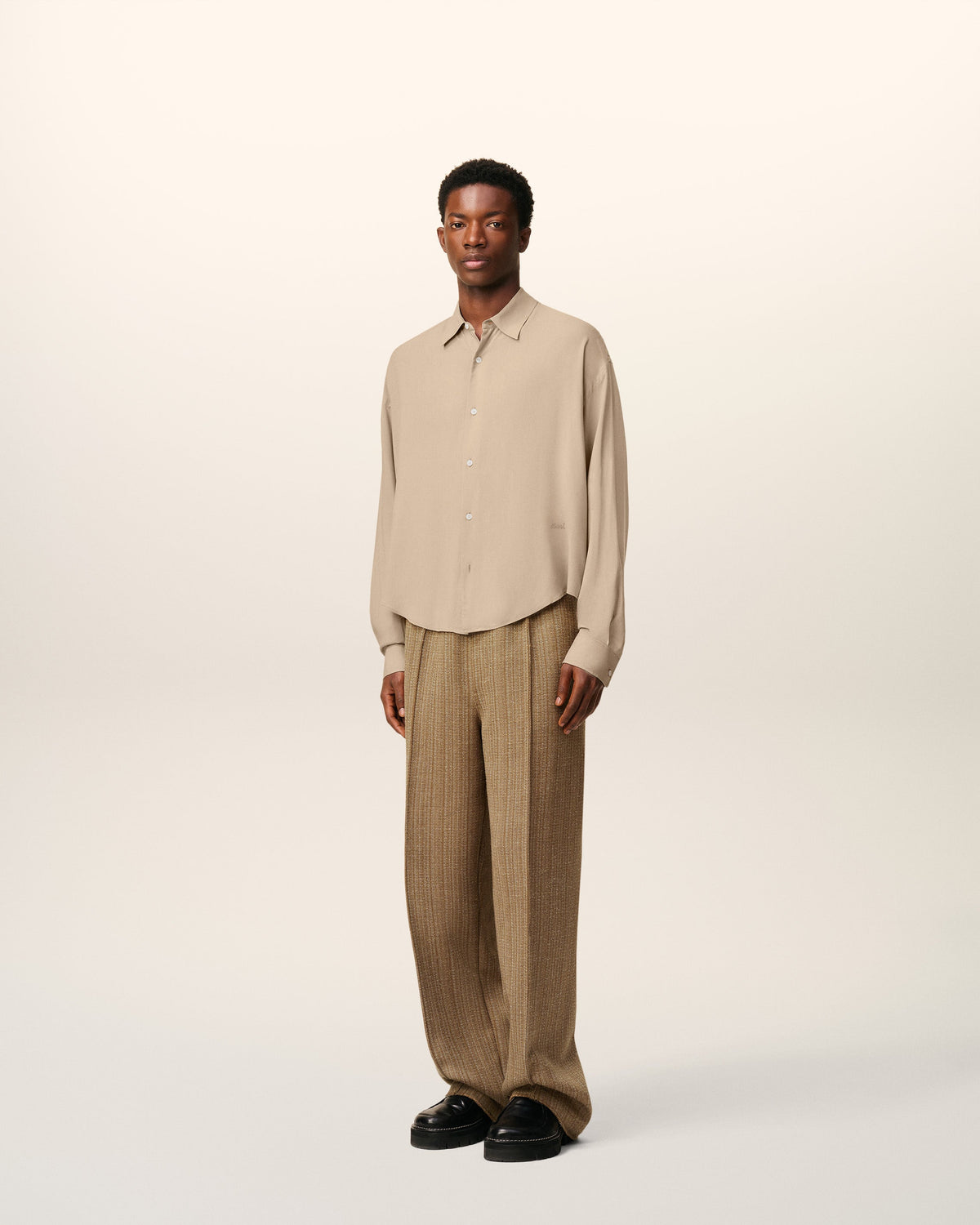 Beige Ami Boxy Shirt