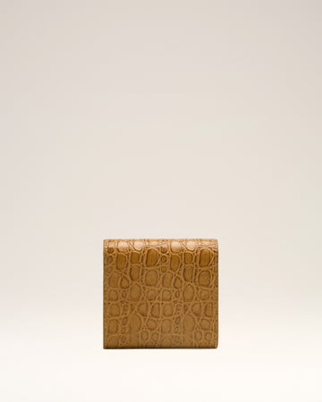 Brown Leather Paris Paris compact wallet