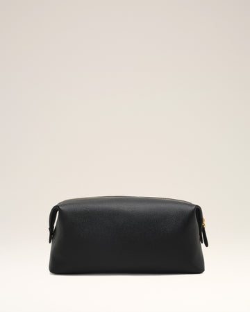 Black Leather Paris Paris Toiletry Pouch