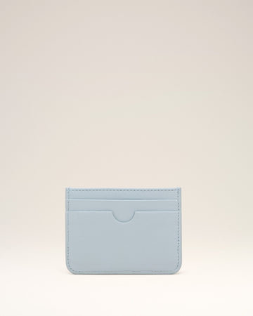 Blue Smooth Leather Ami De Coeur Card Holder