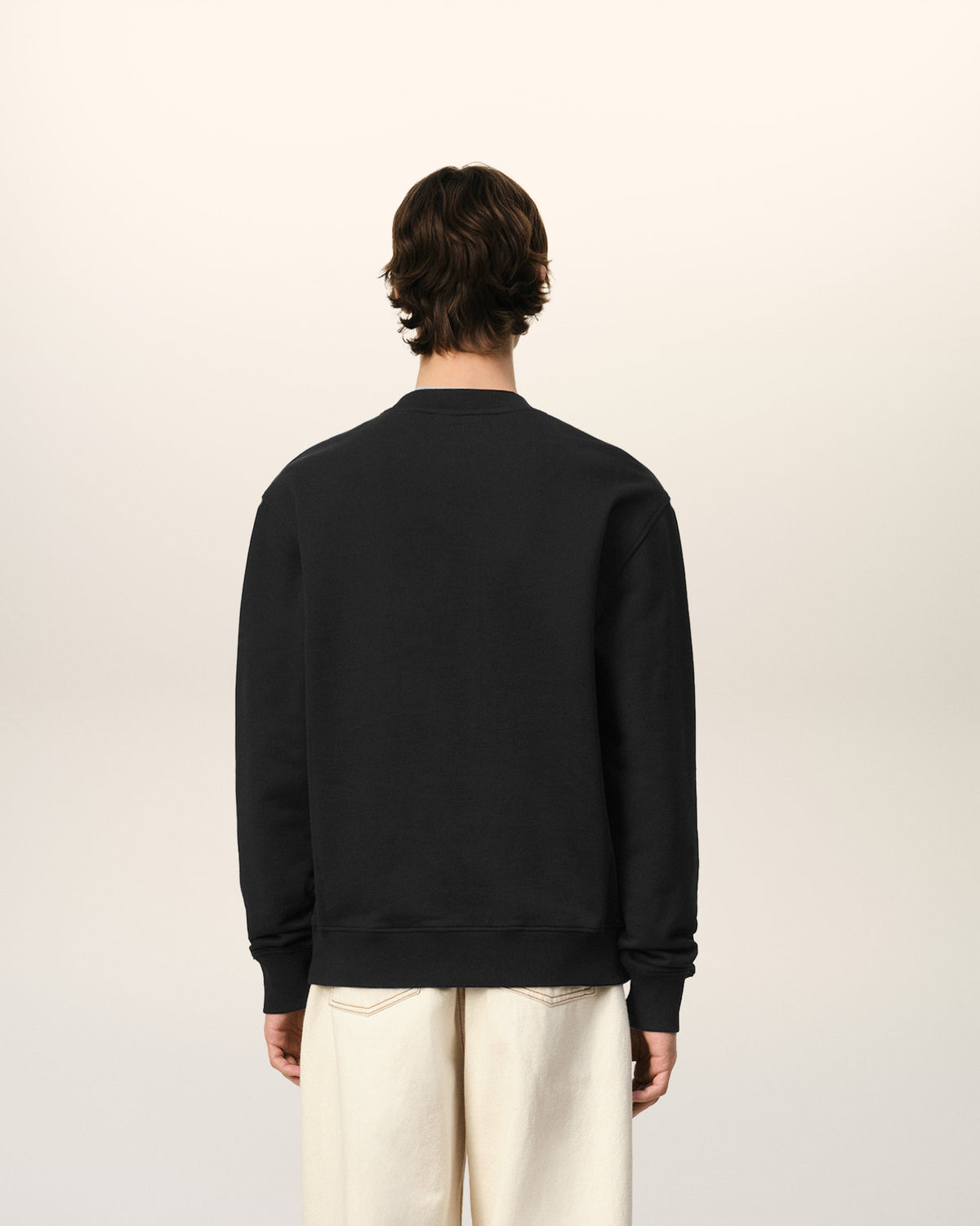 Black Cotton Ami de Coeur Sweatshirt