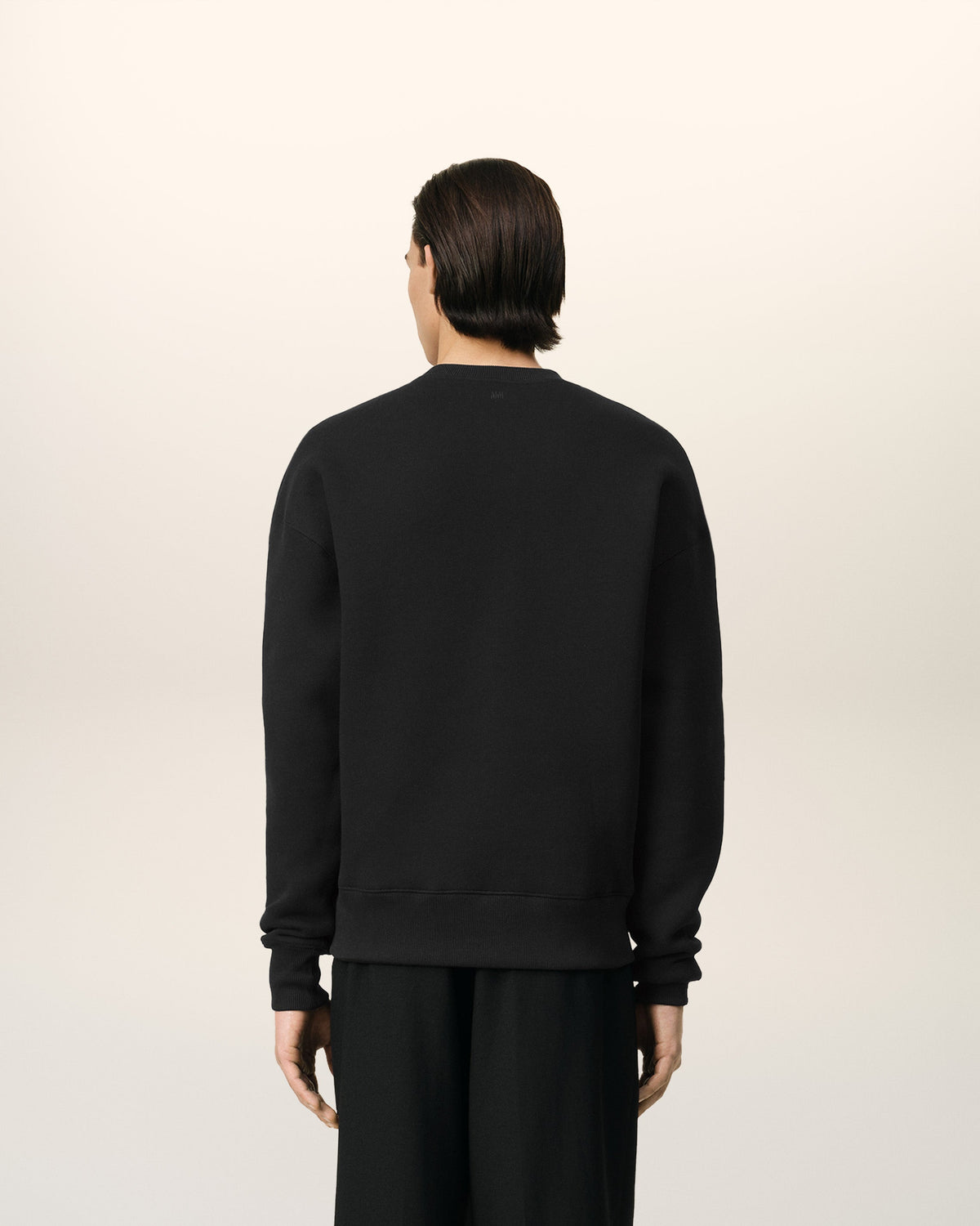 Black Cotton Ami de Coeur Sweatshirt