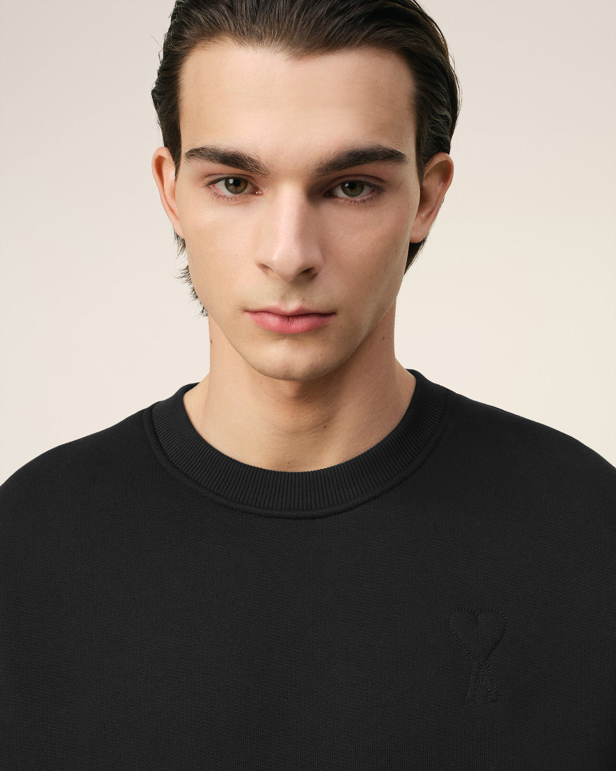 Black Cotton Ami de Coeur Sweatshirt
