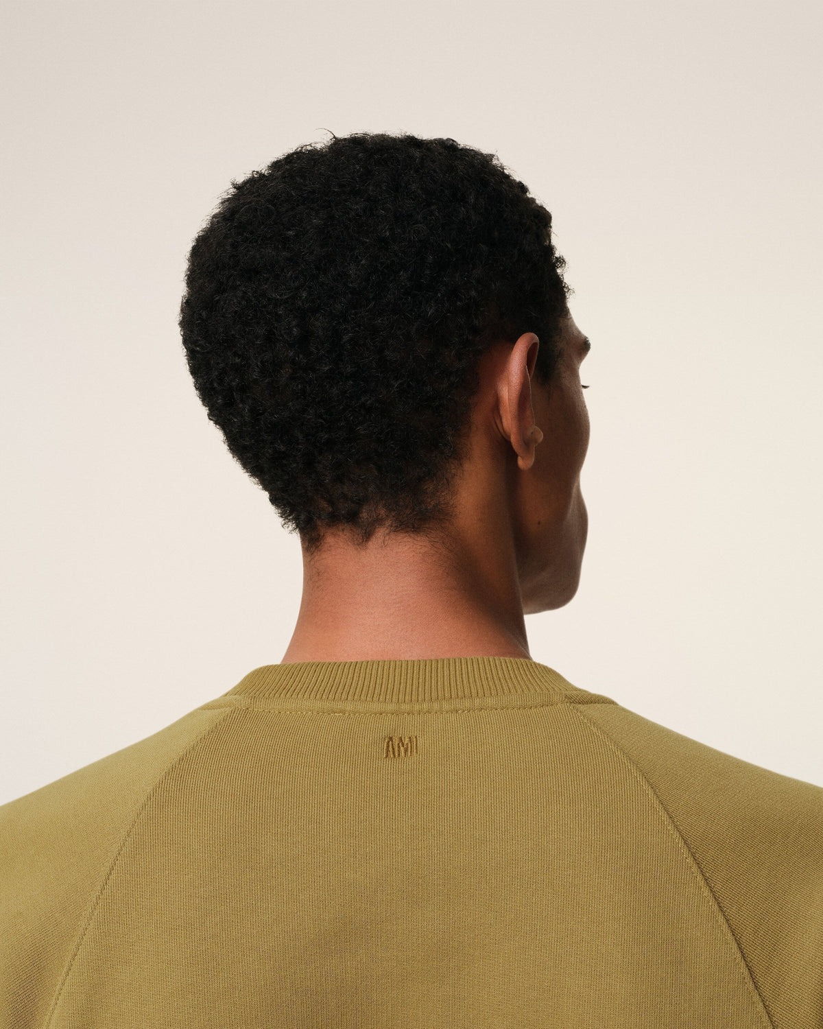 Mustard Cotton Tonal Ami de Coeur Sweatshirt