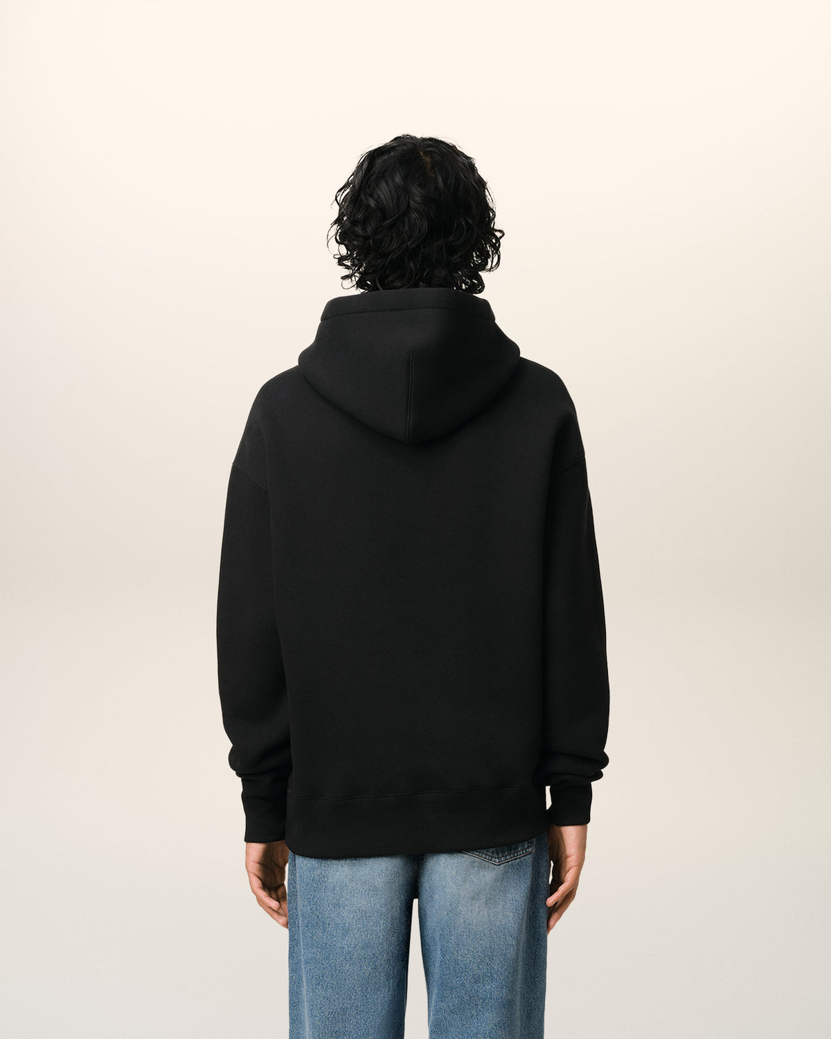 Black Cotton Ami de Coeur Hoodie