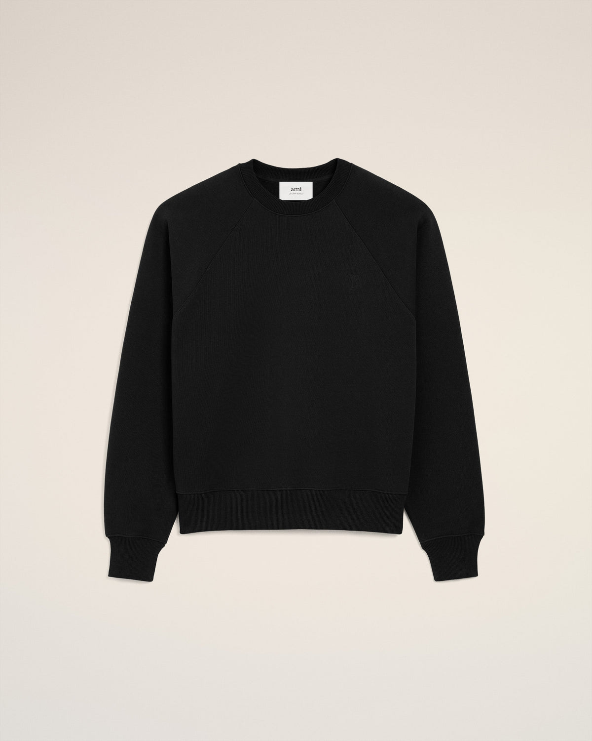 Black Cotton Ami De Coeur Sweatshirt