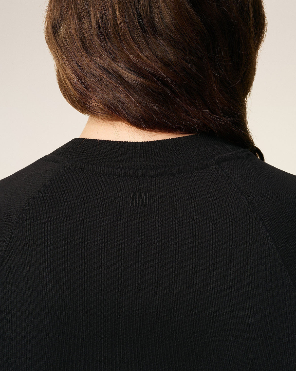 Black Cotton Ami De Coeur Sweatshirt