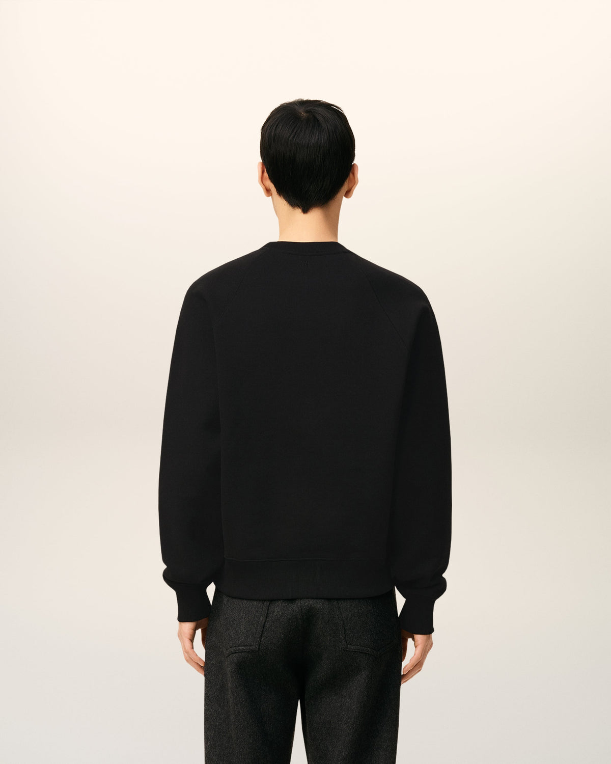Black Cotton Ami De Coeur Sweatshirt